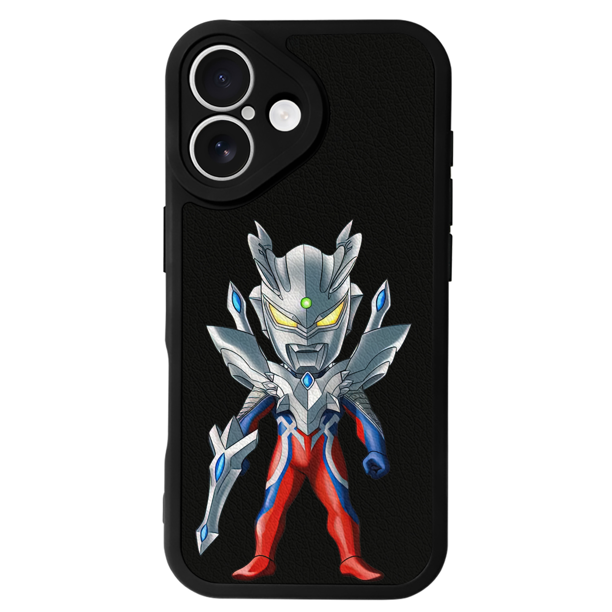 （画像用） ウルトラマン Ultraman 【iPhone 16シリーズ対応】シリコンスマホケース（レザー調） 材質：シリコン